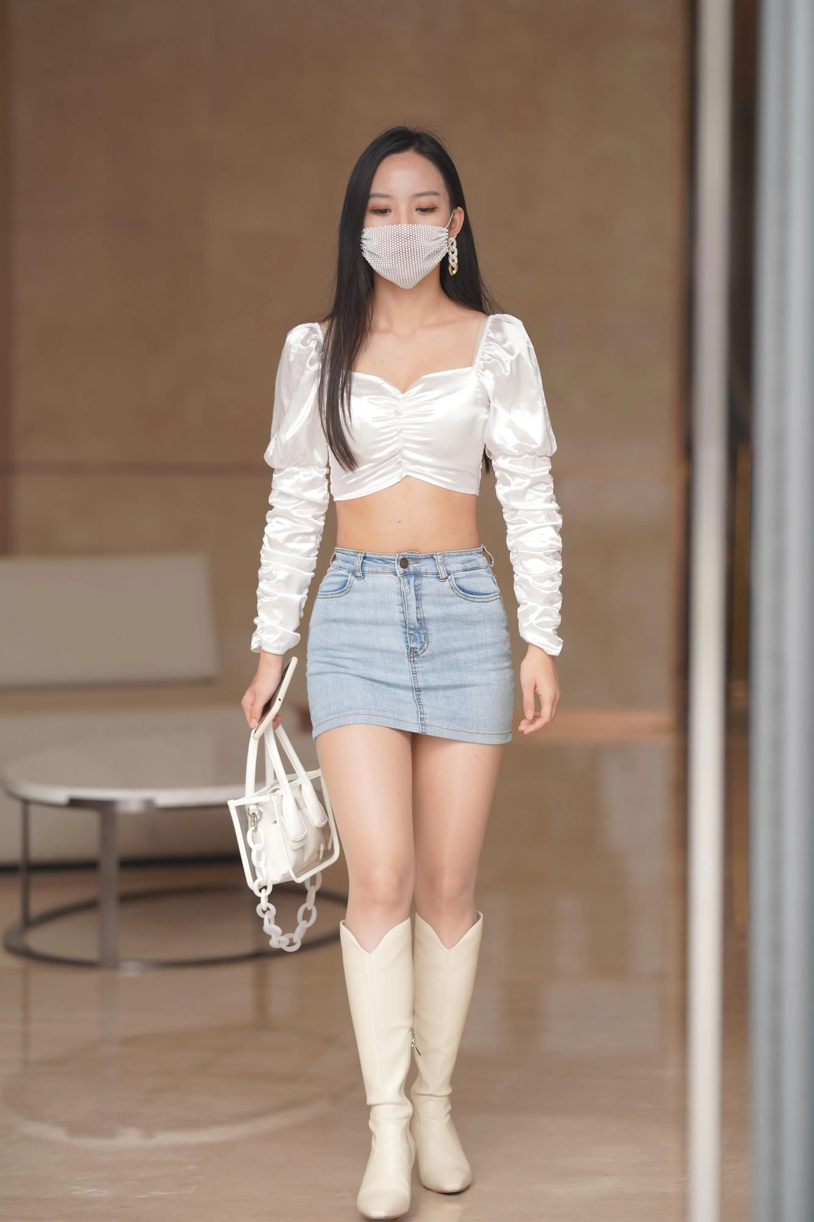 魔镜街拍 NO.170 凯恩街拍摄影-牛仔裙小姐姐 [304P]插图7